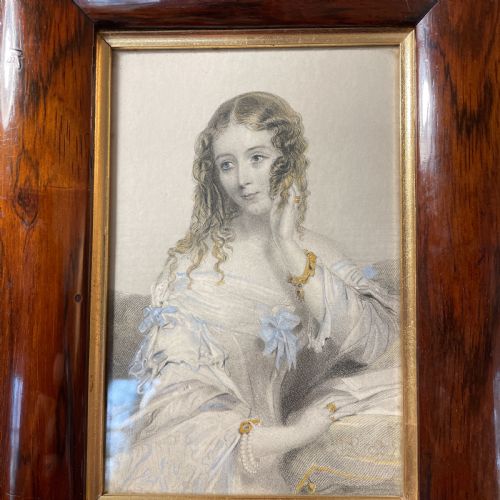 COUNTESS OF DUNRAVEN AFTER JOHN HAYTER HAND COLOURED ENGRAVING C 1841 - ADDITIONAL PHOTO 5
