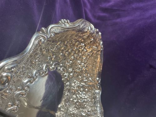 VICTORIAN SILVER BASKET HORACE WOODWARD CO EDGAR FINLEY HUGH TAYLOR 1890 - ADDITIONAL PHOTO 2