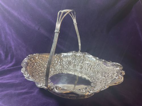 VICTORIAN SILVER BASKET HORACE WOODWARD CO EDGAR FINLEY HUGH TAYLOR 1890 - ADDITIONAL PHOTO 9