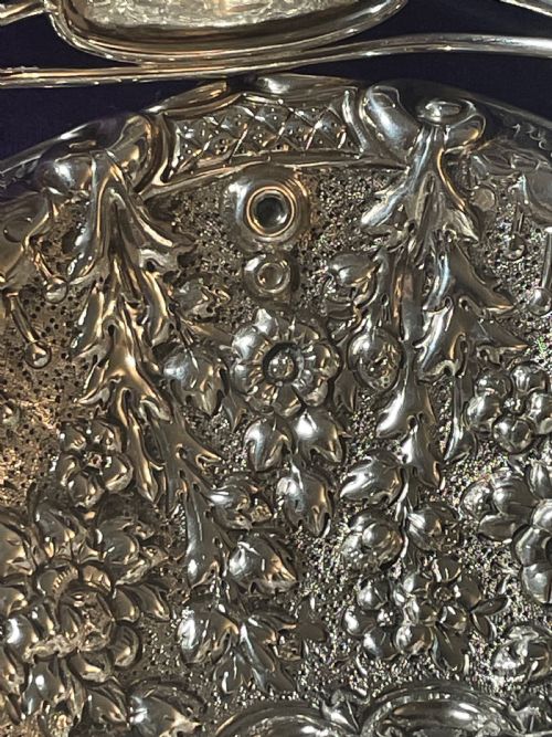 VICTORIAN SILVER BASKET HORACE WOODWARD CO EDGAR FINLEY HUGH TAYLOR 1890 - ADDITIONAL PHOTO 13
