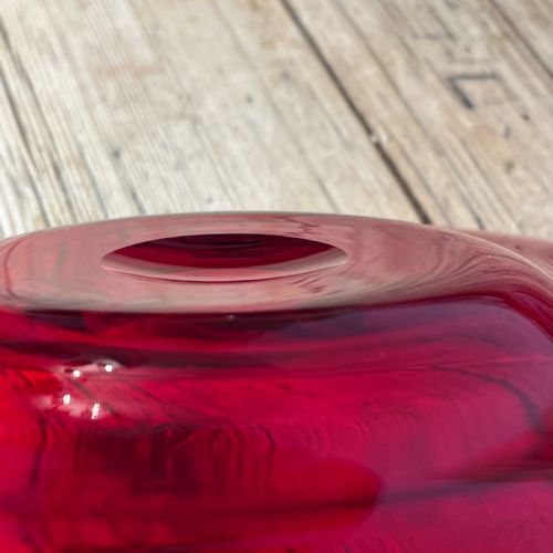 SET OF SIX EARLY 19TH C RUBY GLASS SIDE PLATES - ADDITIONAL PHOTO 5