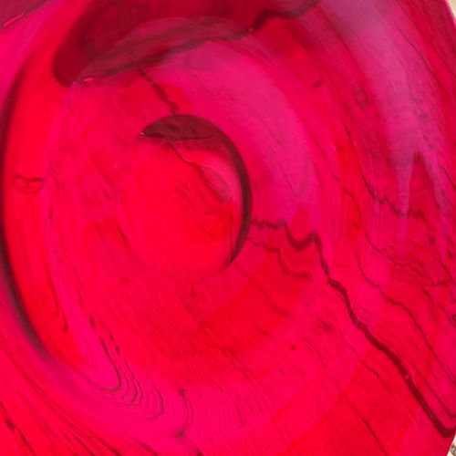 SET OF SIX EARLY 19TH C RUBY GLASS SIDE PLATES - ADDITIONAL PHOTO 8