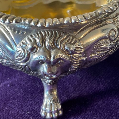PAIR OF REGENCY SILVER SALTS BY ROBERT GAINSFORD SHEFFIELD C1820 - ADDITIONAL PHOTO 4