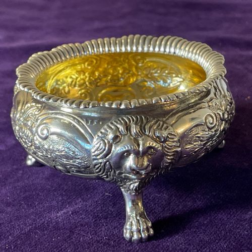 PAIR OF REGENCY SILVER SALTS BY ROBERT GAINSFORD SHEFFIELD C1820 - ADDITIONAL PHOTO 11
