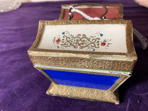AN UNUSUAL 18TH C ITALIAN PAINTED GLASS CASKET - ADDITIONAL PHOTO 7