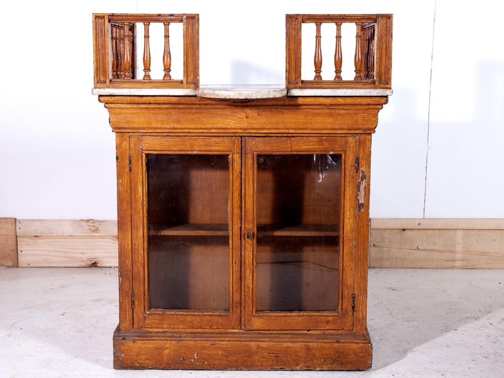 19th century marble top counter 