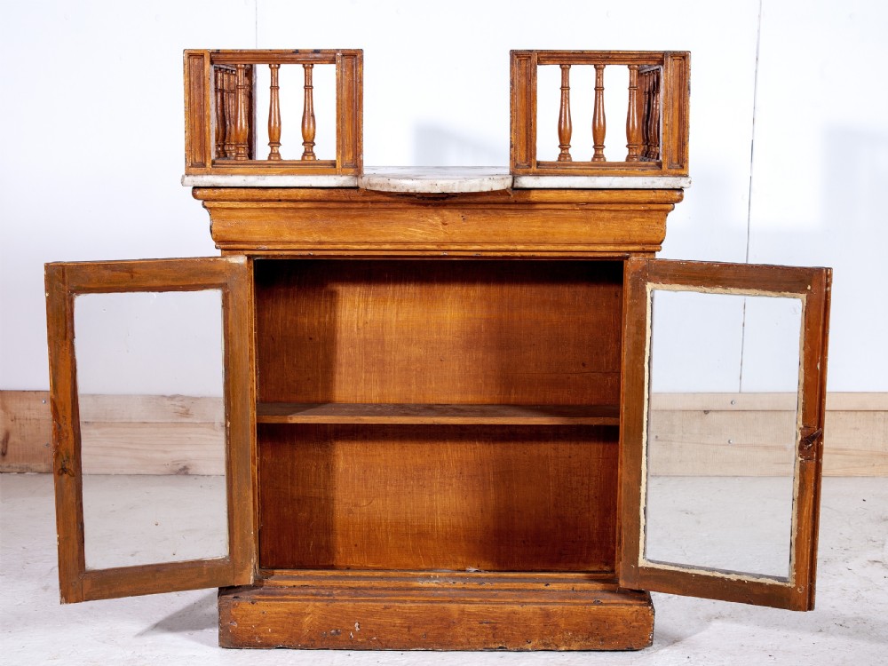 19th century marble top counter  View II
