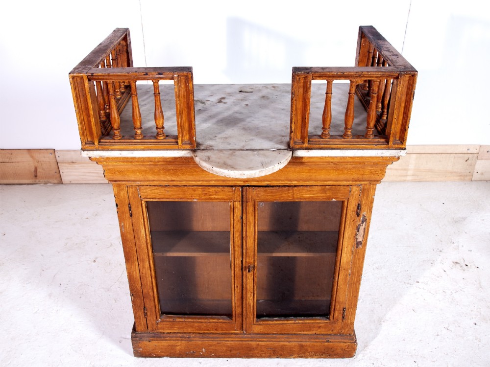 19th century marble top counter  View IV