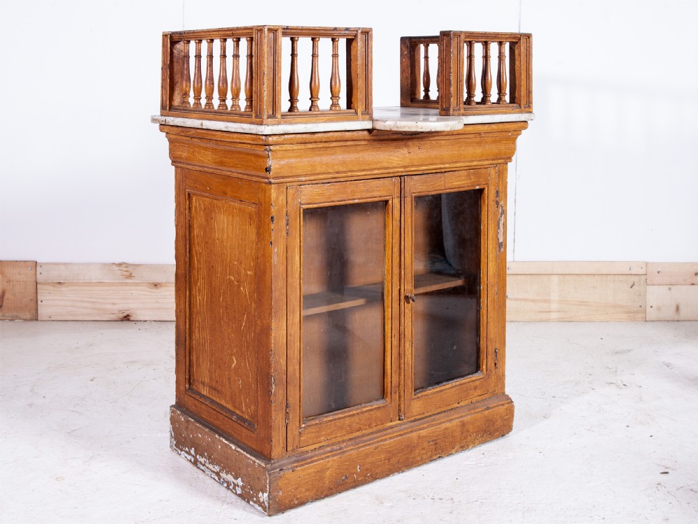 19th century marble top counter  View VI