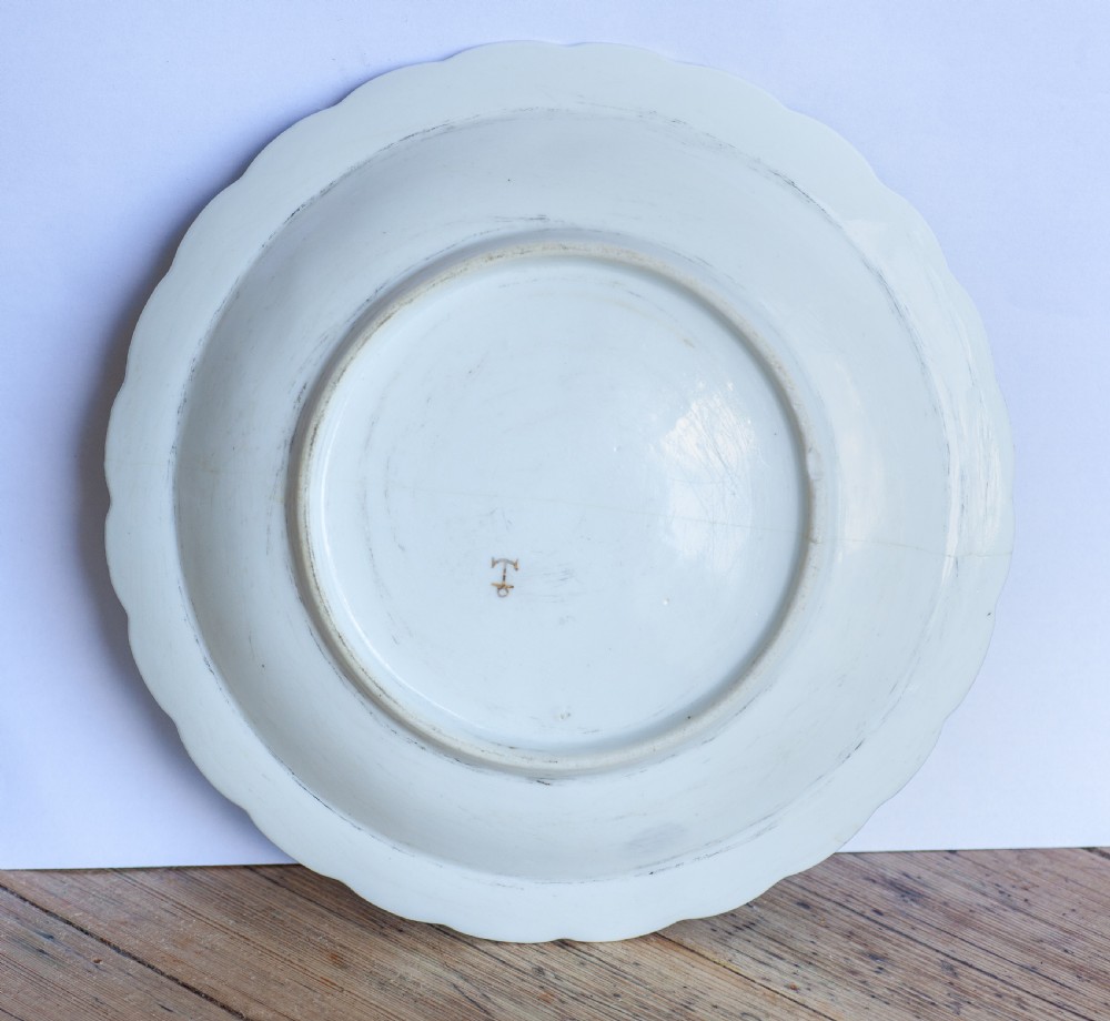 Pair of Chelsea Porcelain Style Hans Sloane Type Plates View IV
