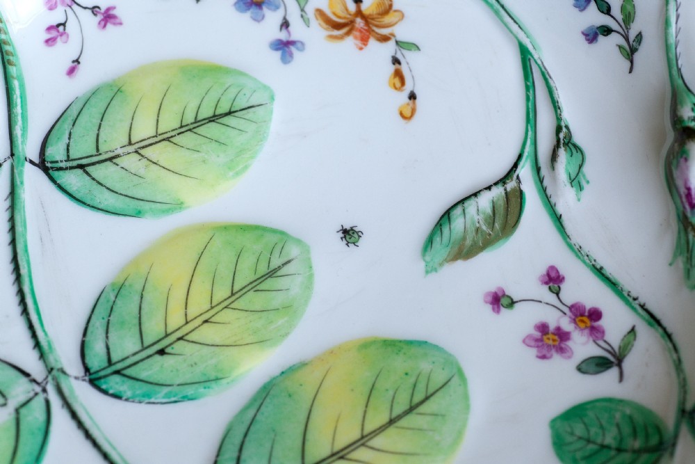 Pair of Chelsea Porcelain Style Hans Sloane Type Plates View IX