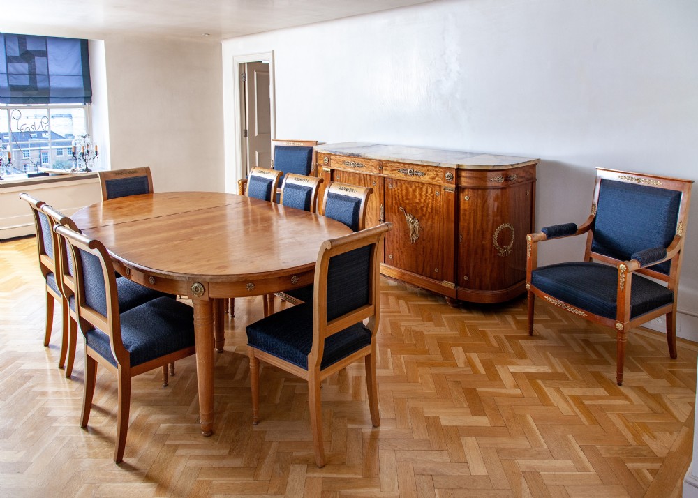 Maison Kreiger Mahogany Dining Suite in Empire style