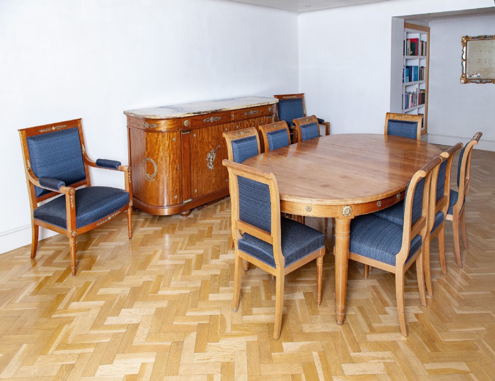 Maison Kreiger Mahogany Dining Suite in Empire style View II