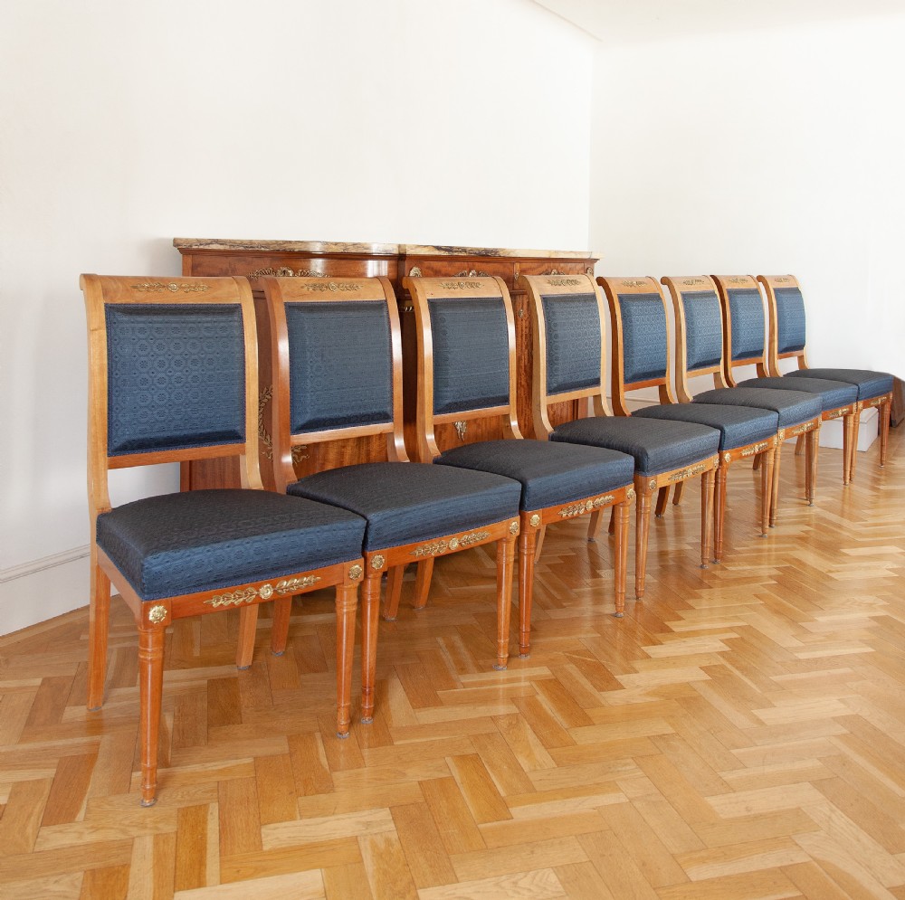 Maison Kreiger Mahogany Dining Suite in Empire style View XXII