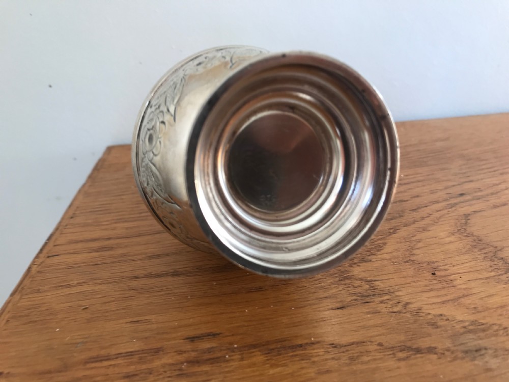 George III style Silver Sugar caster  with London Hallmarks for A .C & sons  Ltd. 1967. View II