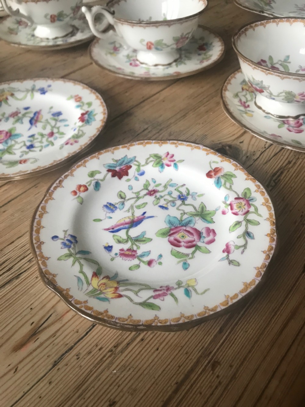 Extensive Coalport Pembroke pattern Tea set c 1900 (42 pieces) View IV