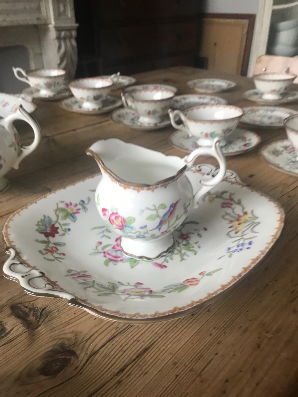 Extensive Coalport Pembroke pattern Tea set c 1900 (42 pieces) View V