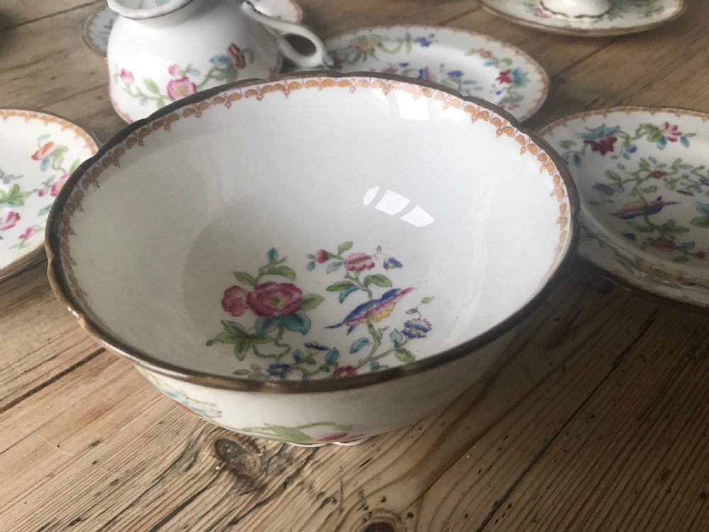 Extensive Coalport Pembroke pattern Tea set c 1900 (42 pieces) View VI