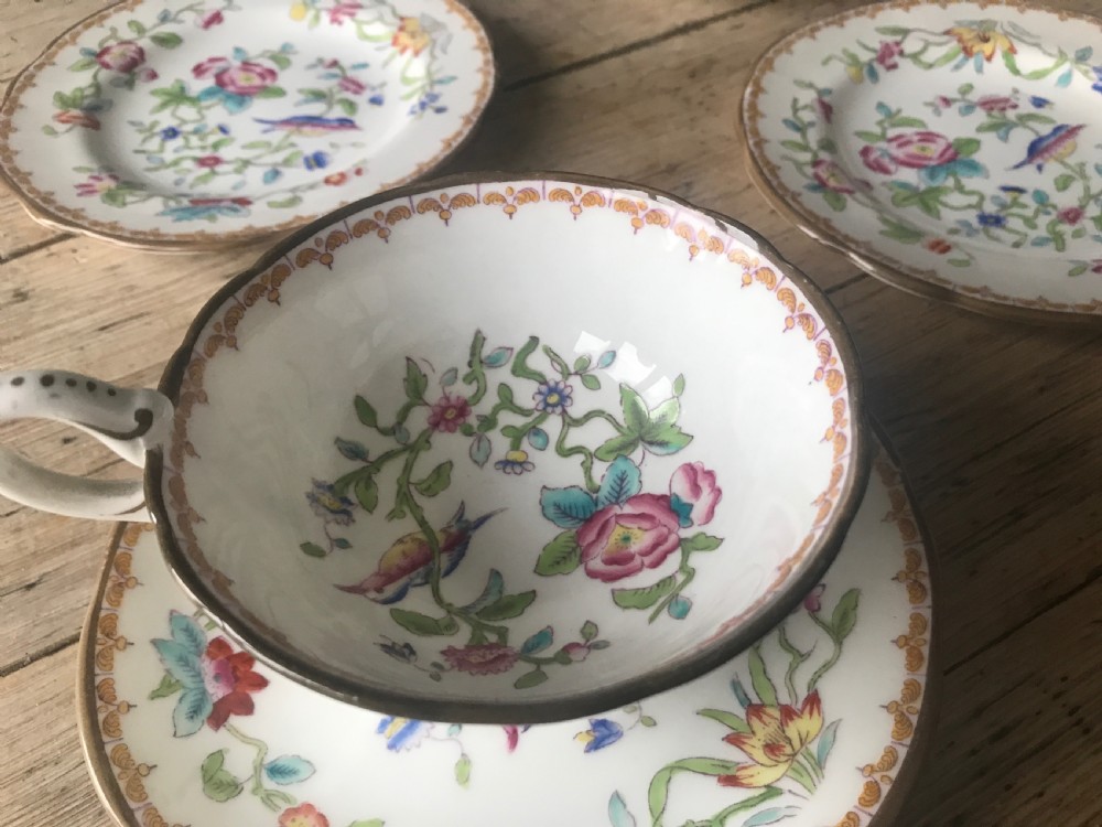 Extensive Coalport Pembroke pattern Tea set c 1900 (42 pieces) View XV