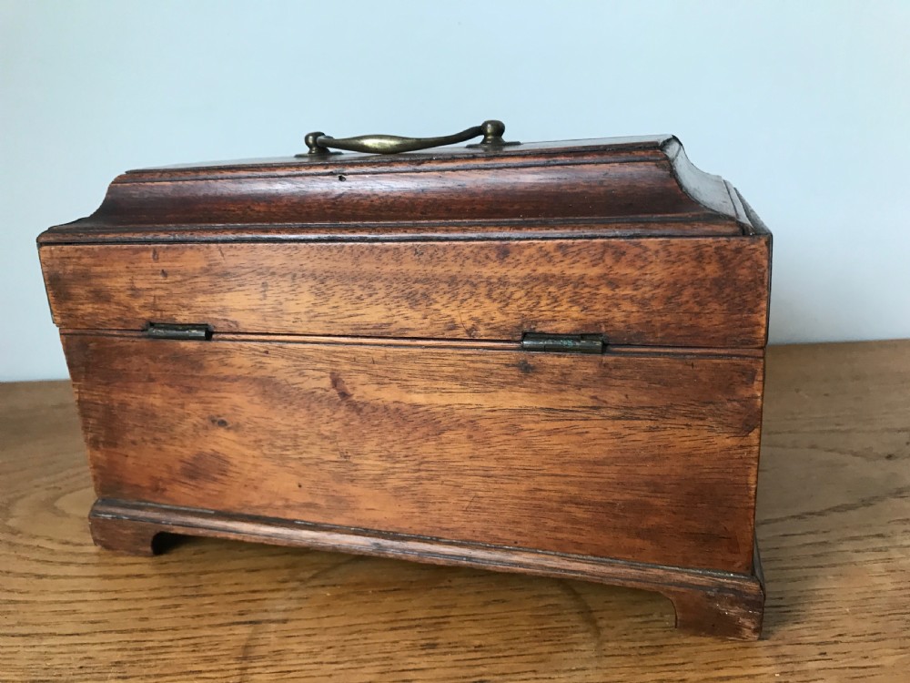 GEORGE III MAHOGANY CHIPPENDALE STYLE TEA CADDY View IV