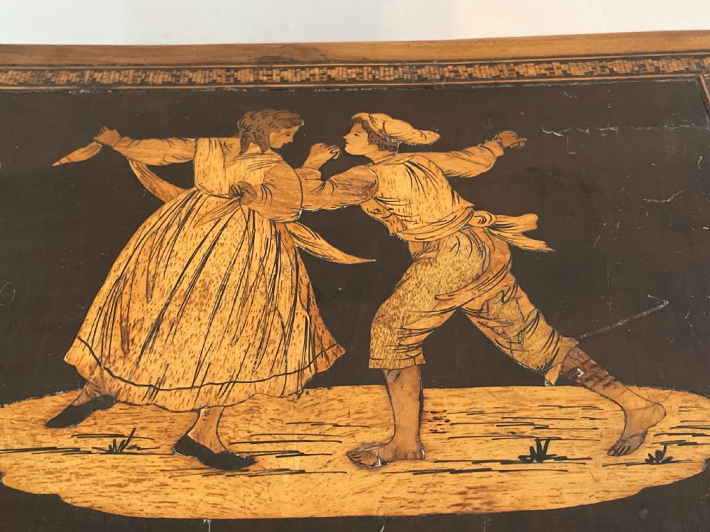 Antique Sorrento Ware marquetry box View X