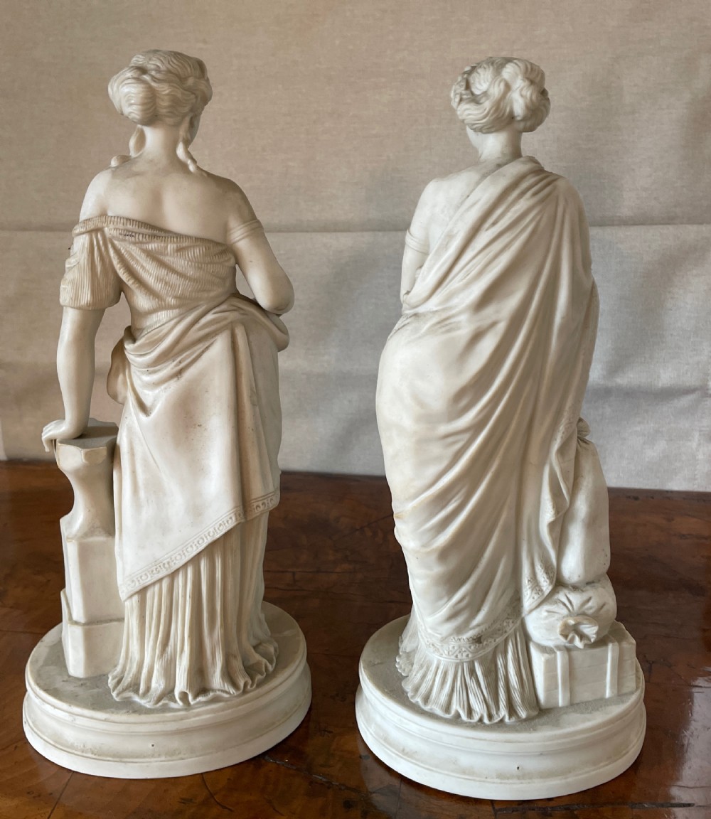 Pair of 19th-century Parian Ware figures View IV
