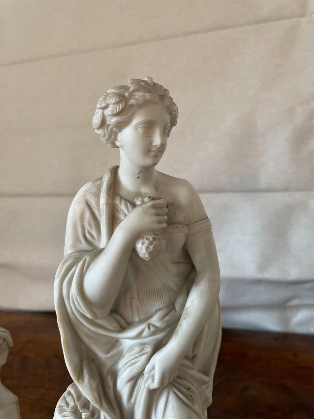 Pair of 19th-century Parian Ware figures View V