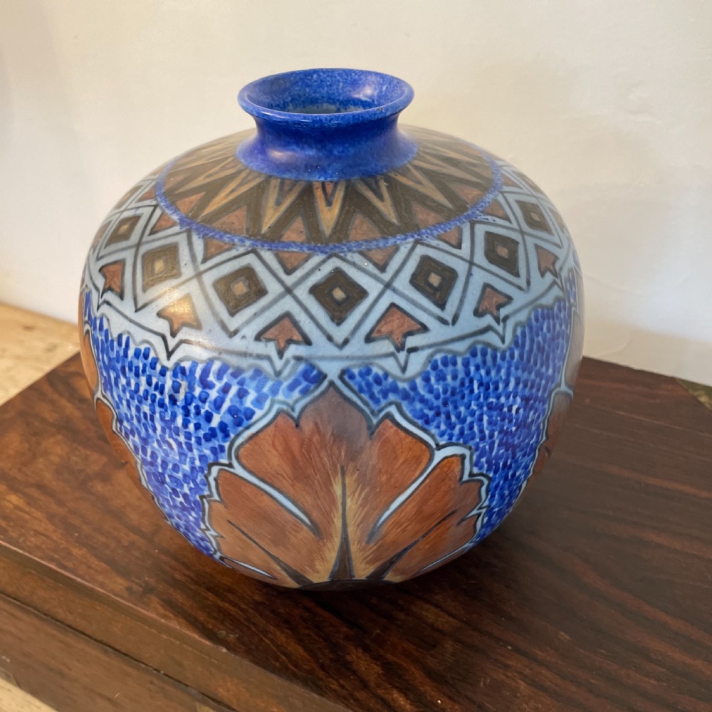 Decorative Chameleon Ware vase c1930 View IV