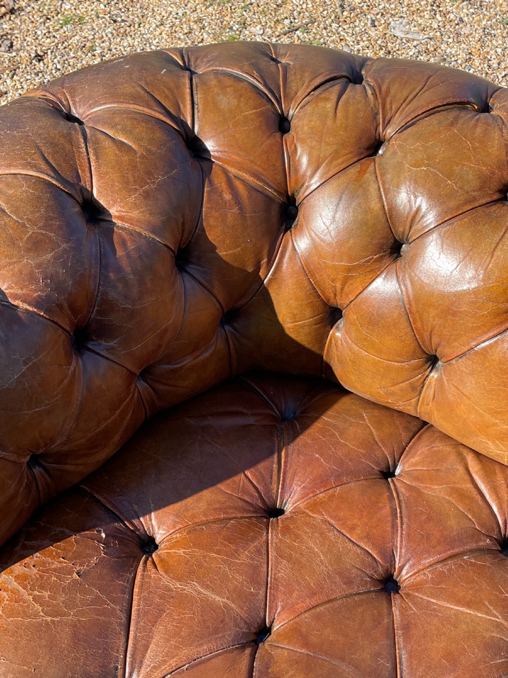 Early 20th Deep Buttoned Chesterfield Sofa View XI
