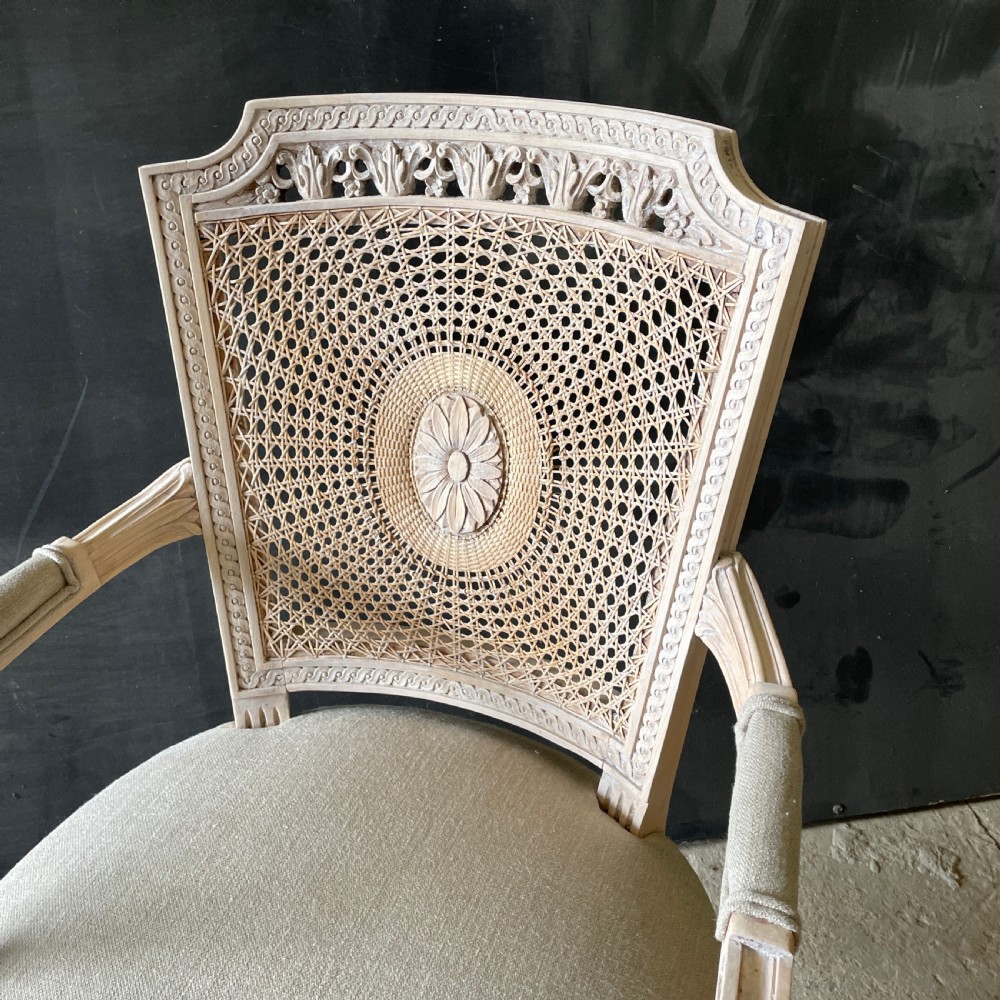 Early 20thc French colonial Fauteuil armchair (Reupholstered) View III