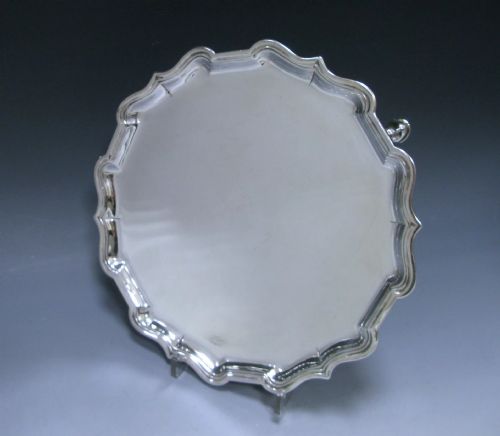 Antique Silver George II Salver made in 1735
