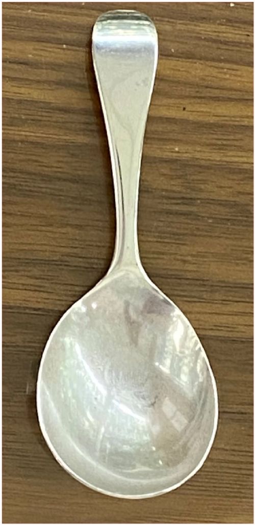 Rare Indian Colonial Silver Tea Caddy Spoon made in circa 1840