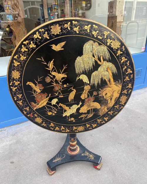 ENGLISH CHINOISERIE OCCASIONAL TABLE - ADDITIONAL PHOTO 1