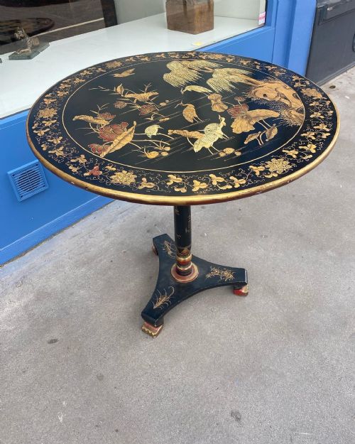 ENGLISH CHINOISERIE OCCASIONAL TABLE - ADDITIONAL PHOTO 2