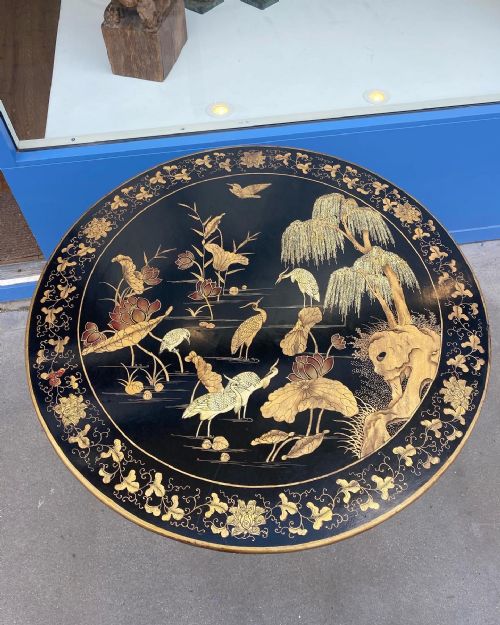 ENGLISH CHINOISERIE OCCASIONAL TABLE - ADDITIONAL PHOTO 3