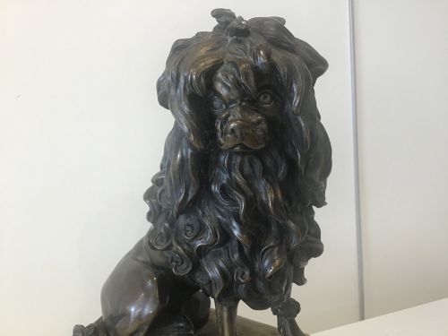 LARGE 19TH CENTURY BRONZE DOG - ADDITIONAL PHOTO 2