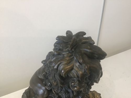 LARGE 19TH CENTURY BRONZE DOG - ADDITIONAL PHOTO 4