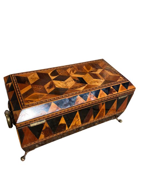 TUNBRIDGE WARE TEA CADDY - ADDITIONAL PHOTO 4