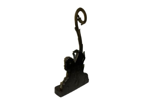 BRASS AND IRON DOORSTOP - ADDITIONAL PHOTO 1