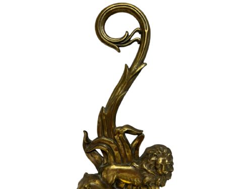 BRASS AND IRON DOORSTOP - ADDITIONAL PHOTO 3