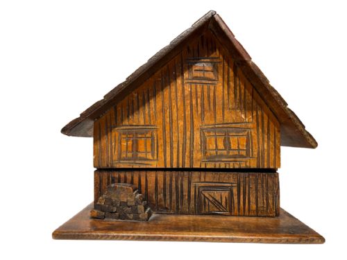 ski chalet drinks box - CATEGORY: ANTIQUE BOXES - DATED 1920