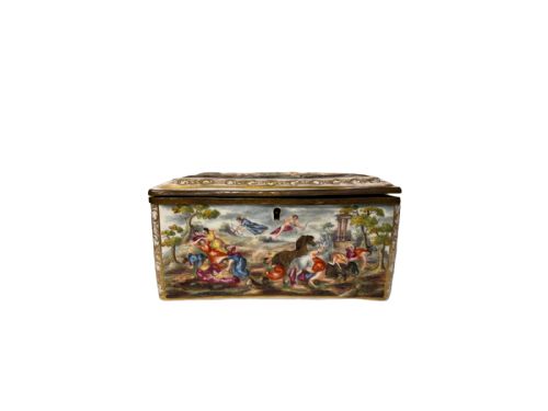 italian jewellery casket - CATEGORY: ANTIQUE BOXES - DATED 19TH CENTURY