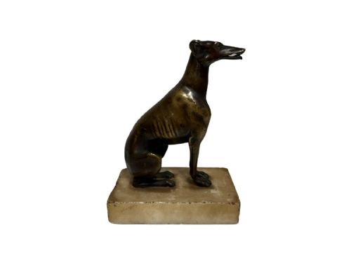 fine 19th century bronze greyhound - CATEGORY: ANTIQUE METAL - DATED 19TH CENTURY