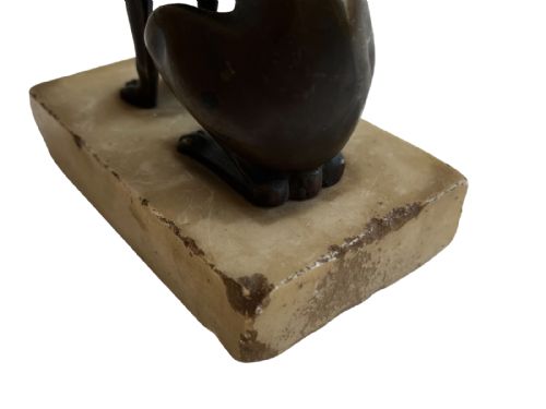 FINE 19TH CENTURY BRONZE GREYHOUND - ADDITIONAL PHOTO 6
