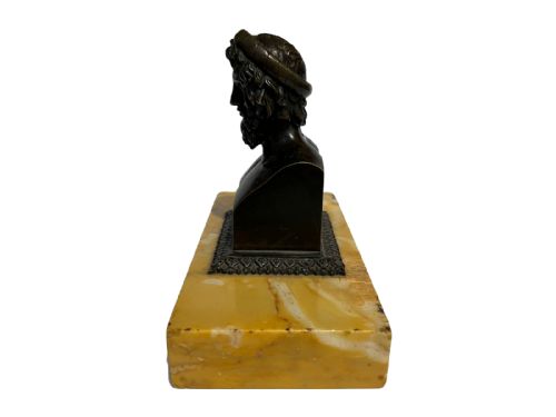 GRAND TOUR BRONZE BUST OF ZEUS - ADDITIONAL PHOTO 4