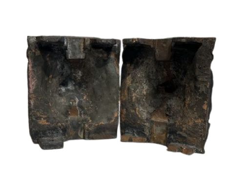 PAIR OF CAST IRON LION FACES - ADDITIONAL PHOTO 2