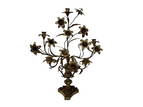 2 FLOWER CANDELABRA - ADDITIONAL PHOTO 4