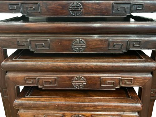 3 CHINESE ROSEWOOD TABLES - ADDITIONAL PHOTO 5