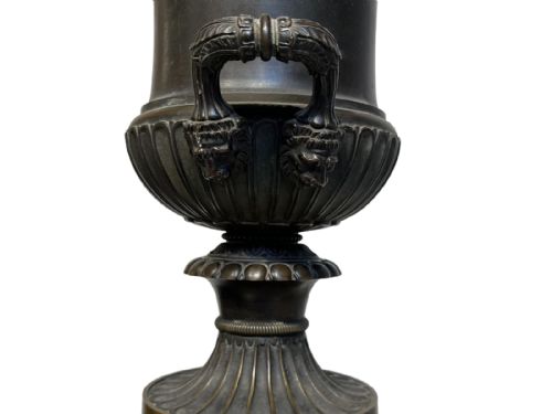 BRONZE AND SIENNA MARBLE URNS - ADDITIONAL PHOTO 6