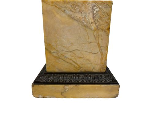 BRONZE AND SIENNA MARBLE URNS - ADDITIONAL PHOTO 7